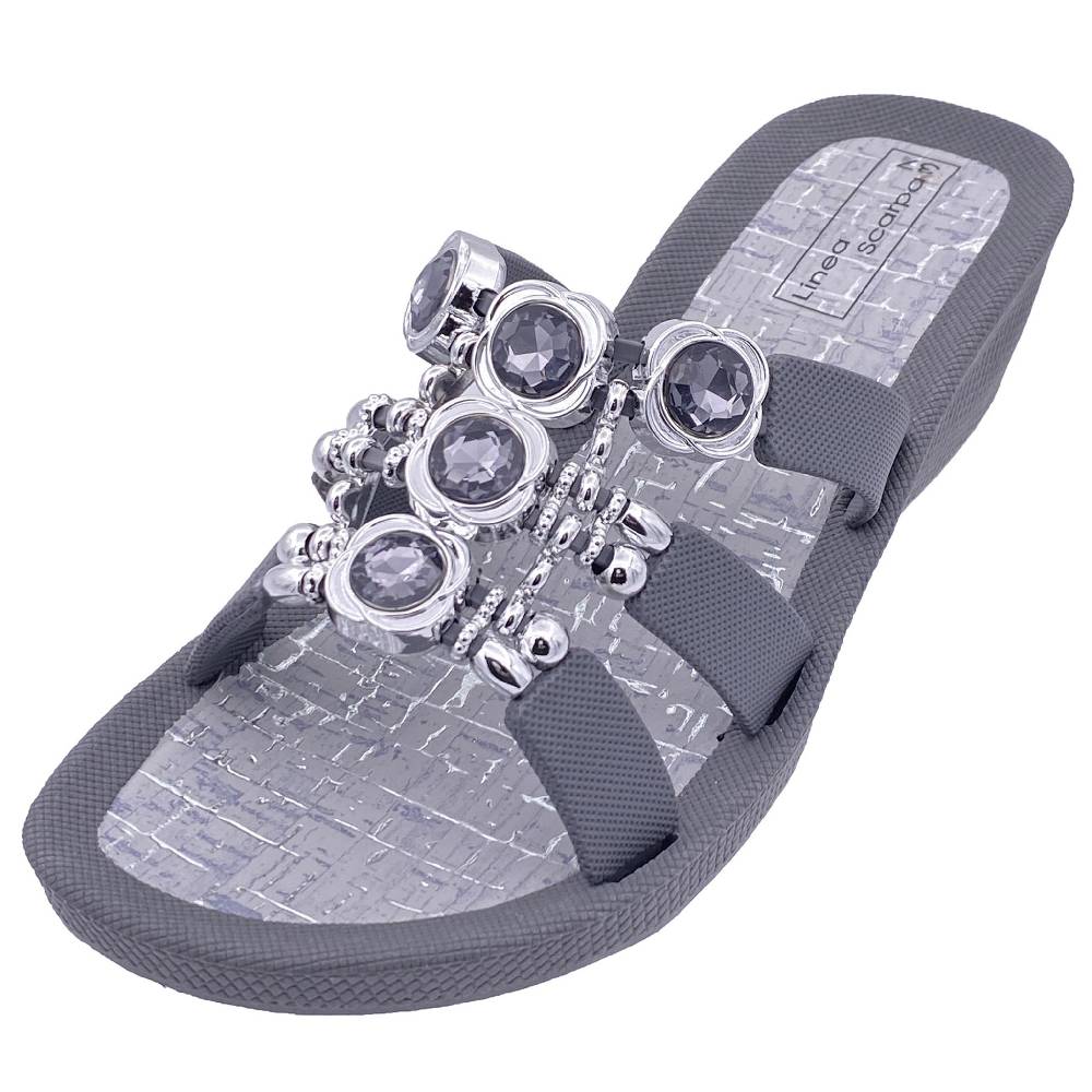 ﻿Beachandstreet Badeschuhe Damen • Korfu • mit Keilabsatz und gutem Halt Räumungsverkauf