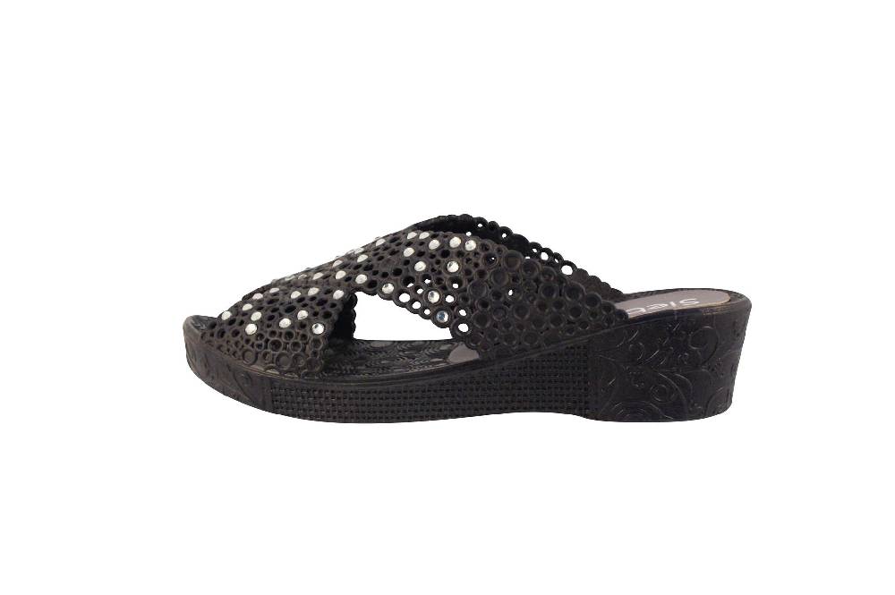 Beachandstreet Badeschuhe Damen Thira mit Strass und Keilabsatz Neueste Stile