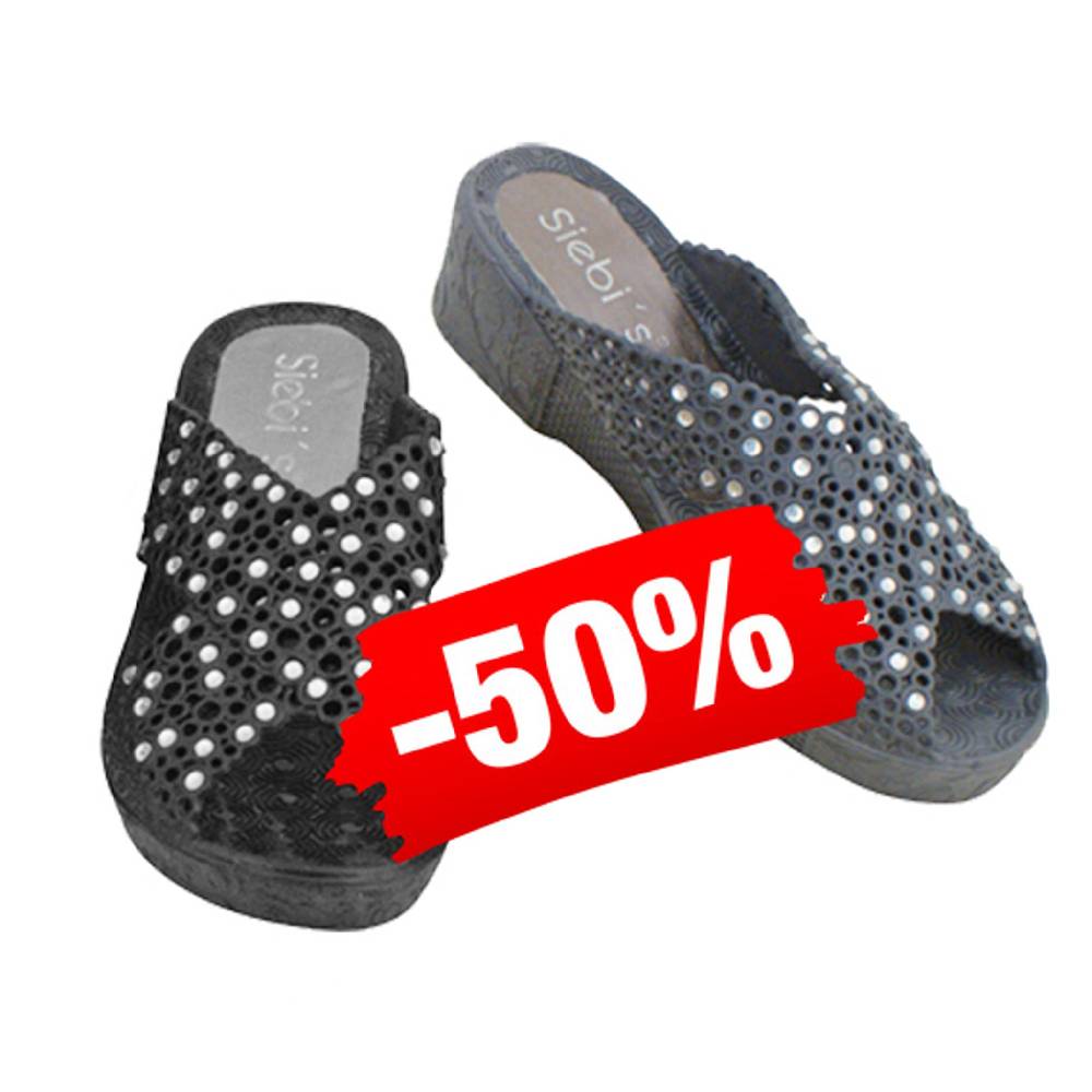 Beachandstreet Badeschuhe Damen Thira mit Strass und Keilabsatz Neueste Stile