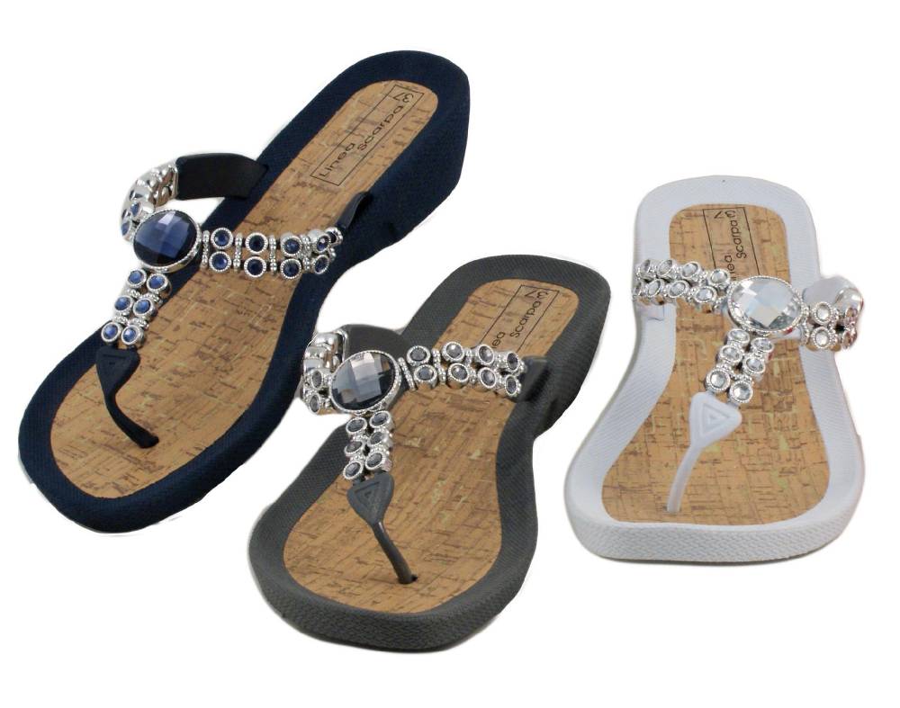 Beachandstreet Badeschuhe Damen • Soria • Zehentrenner mit kleinem Keilabsatz Bis zu 65% Rabatt