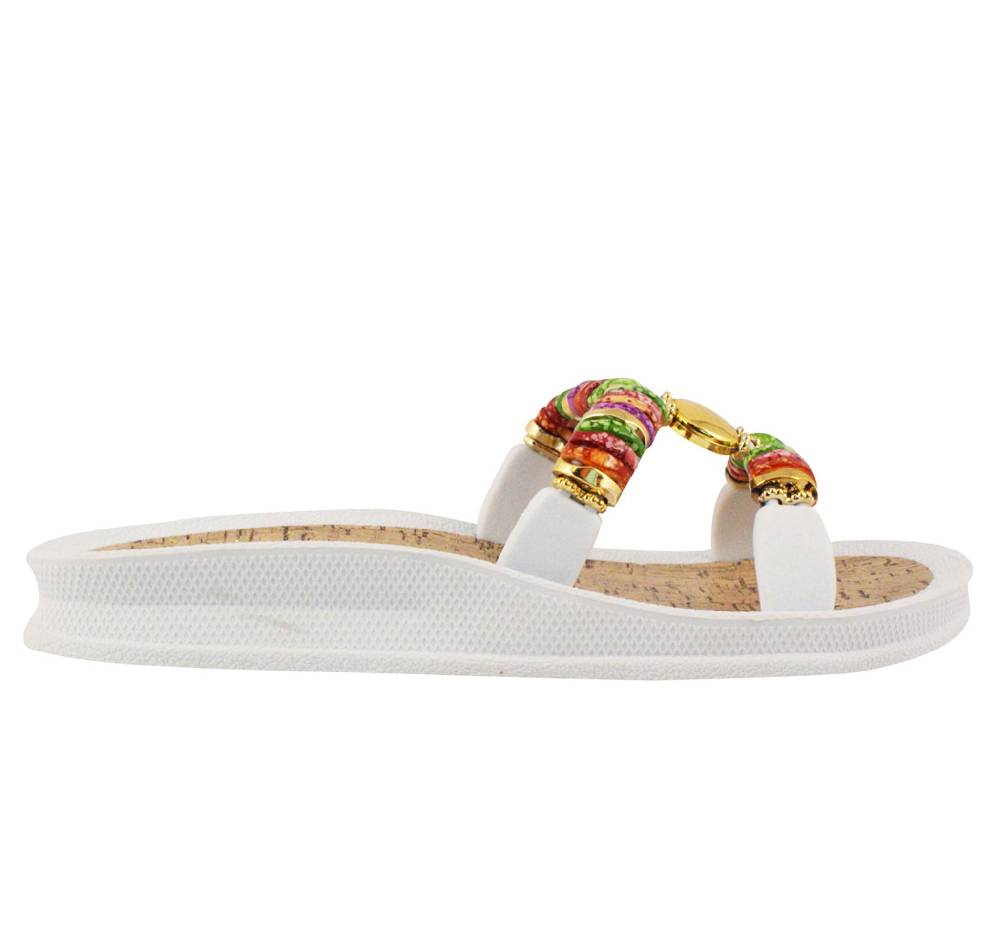 Beachandstreet Badeschuhe Damen • Rhodos • Badepantolette für Frauen mit H-Oberteil Discount Store für neue Produkte