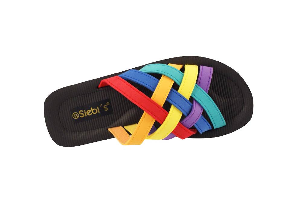 Beachandstreet Badeschuhe Damen • Beach multi • leichte Badepantolette • fällt klein aus • Größe 37 Black Friday Preise