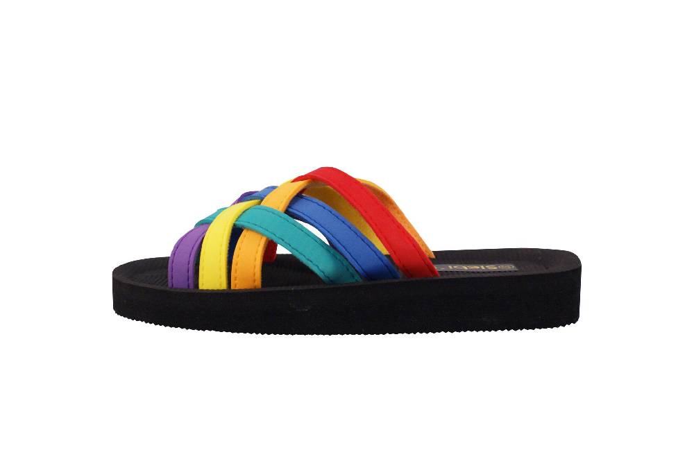 Beachandstreet Badeschuhe Damen • Beach multi • leichte Badepantolette • fällt klein aus • Größe 37 Black Friday Preise