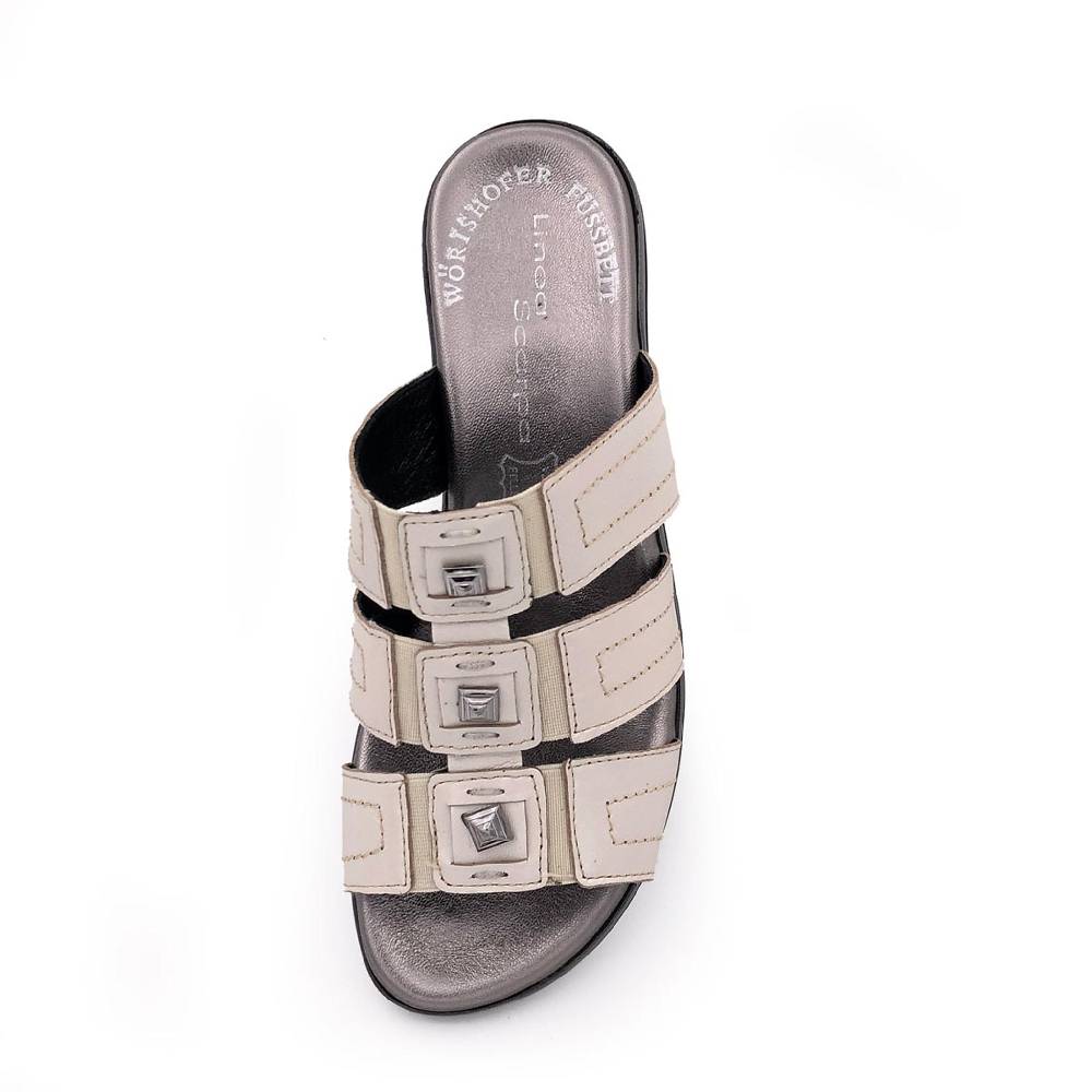 Beachandstreet Modische Fussbettsandale "Greta F" - made in Italy Outlet