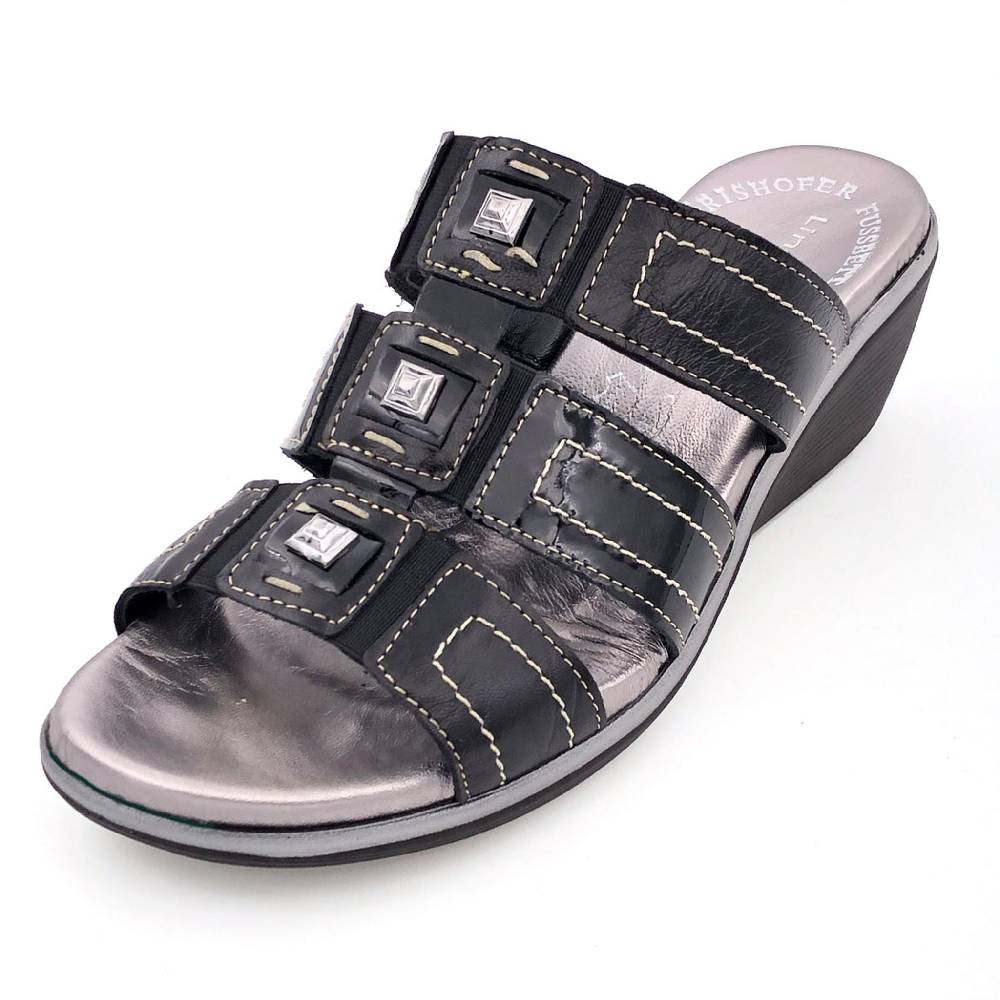 Beachandstreet Modische Fussbettsandale "Greta F" - made in Italy Outlet