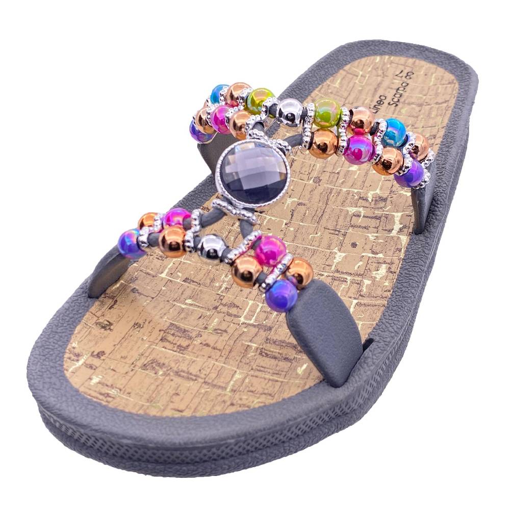 Beachandstreet Linea Scarpa Badeschuhe Damen • Syros • halluxfreundliche Badepantolette mit rutschhemmender Sohle Begrenztes Angebot