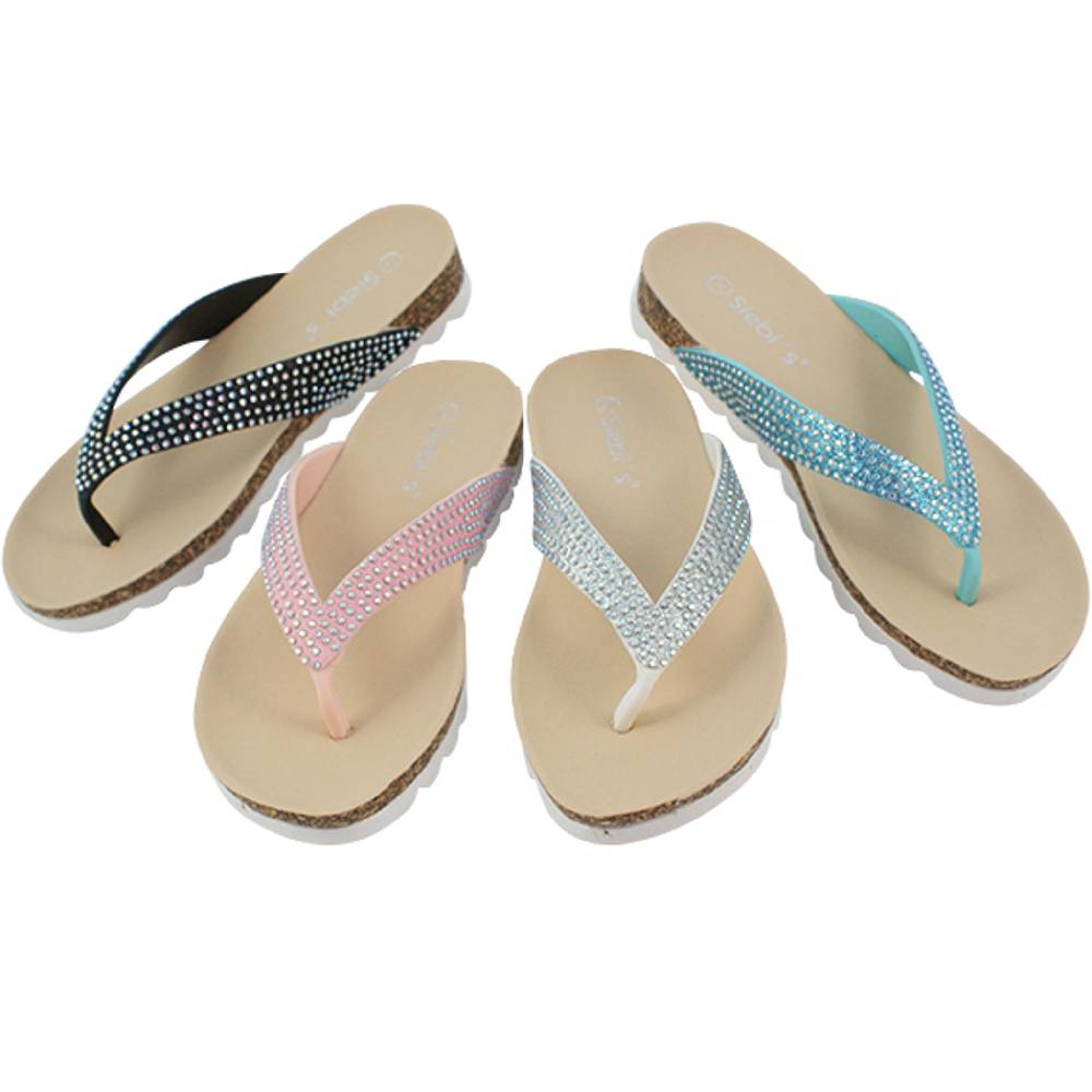 Beachandstreet Badeschuhe Damen • Tropea • Zehentrenner im eleganten Look Vatertagsangebot