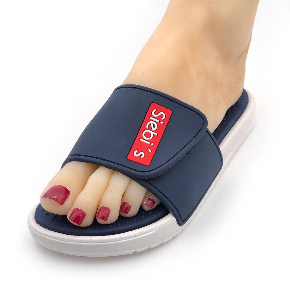 Beachandstreet Spa-M - Badeschuhe Herren Slides mit Klettverschluss Sonderangebote