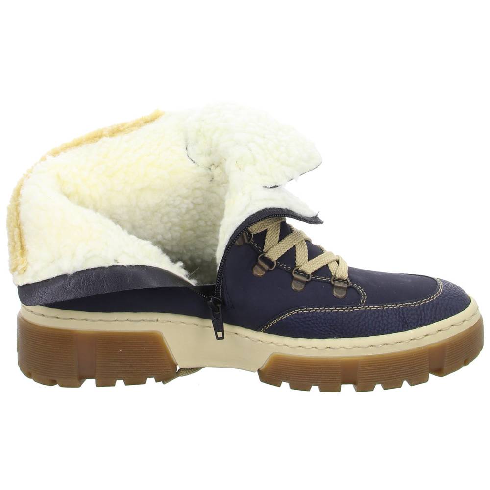Rieker Schnürstiefelette Warmfutter bis 35mm Absatz (casual) Discount Store für neue Produkte