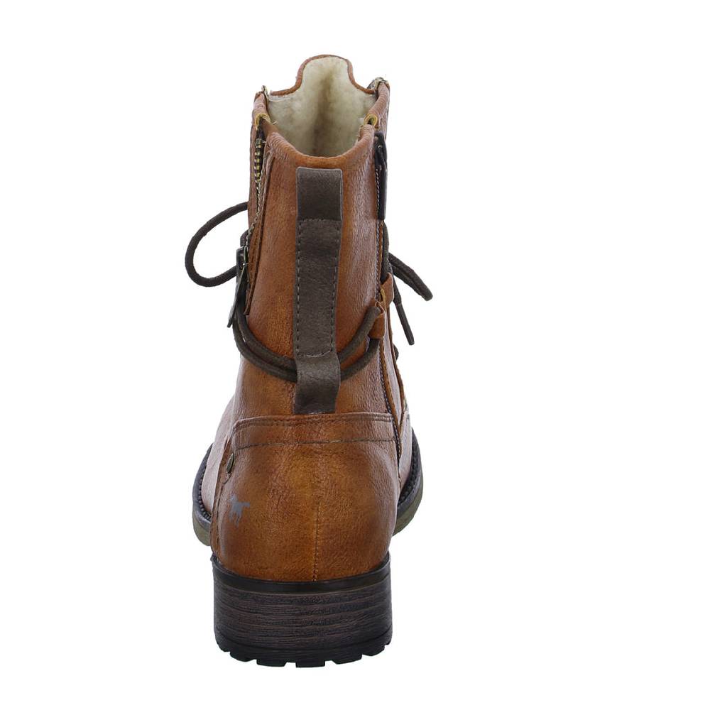 MUSTANG Schnürstiefelette Warmfutter bis 35mm Absatz (casual) Kostenloser Versand international