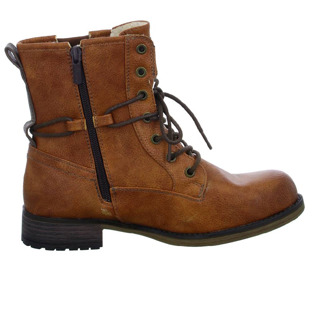 MUSTANG Schnürstiefelette Warmfutter bis 35mm Absatz (casual) Kostenloser Versand international