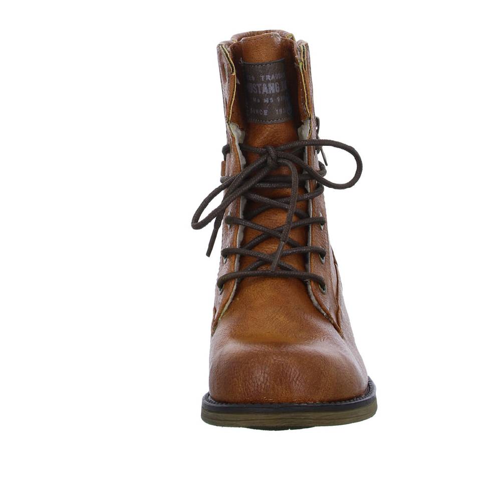 MUSTANG Schnürstiefelette Warmfutter bis 35mm Absatz (casual) Kostenloser Versand international