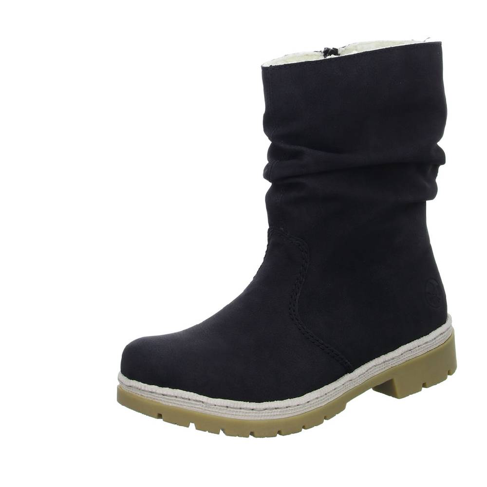 Rieker Schlupf-/Reißverschlußstiefelette Warmfutter bis 35mm Absatz (casual) 2025