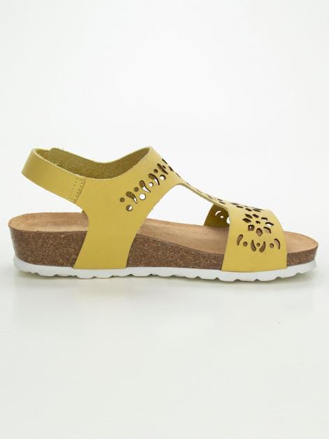 Naturläufer Bio-Keilsandale mit Lasercut im Blumenmuster Artikelnummer: 1828696.00001 Vatertagsangebot