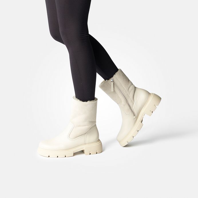 Paul Green Stiefelette mit Lammfell 8064-004 Tiefpreis