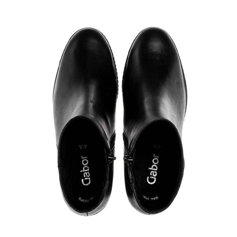Pius Gabor Plateau Stiefelette schwarz Sonderangebot