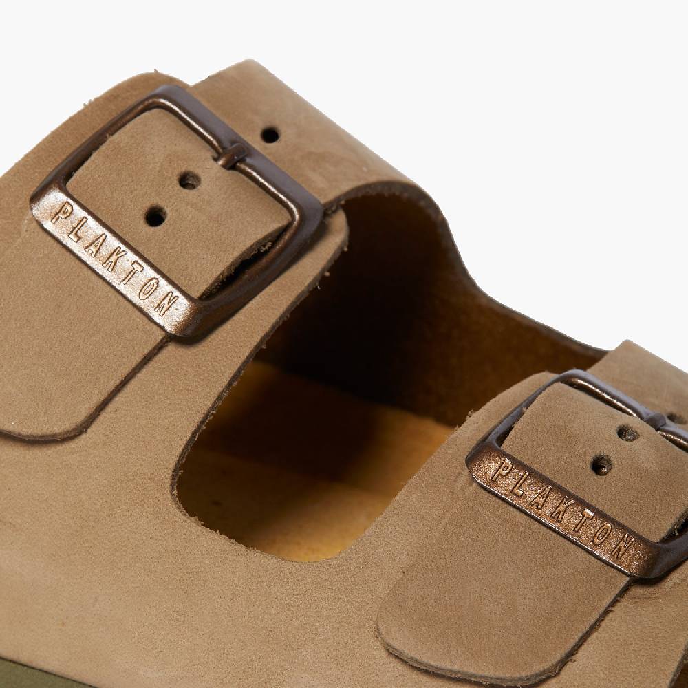 Plakton Formentera Beige-Khaki Nobuck Kostenlose Rückgabe