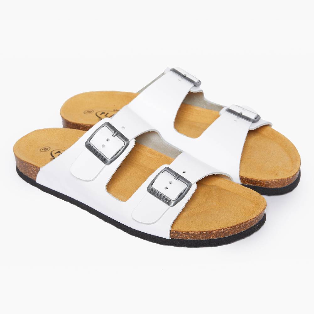 Plakton Formentera Weißes Leder 50% Rabatt mit kostenlosem Versand