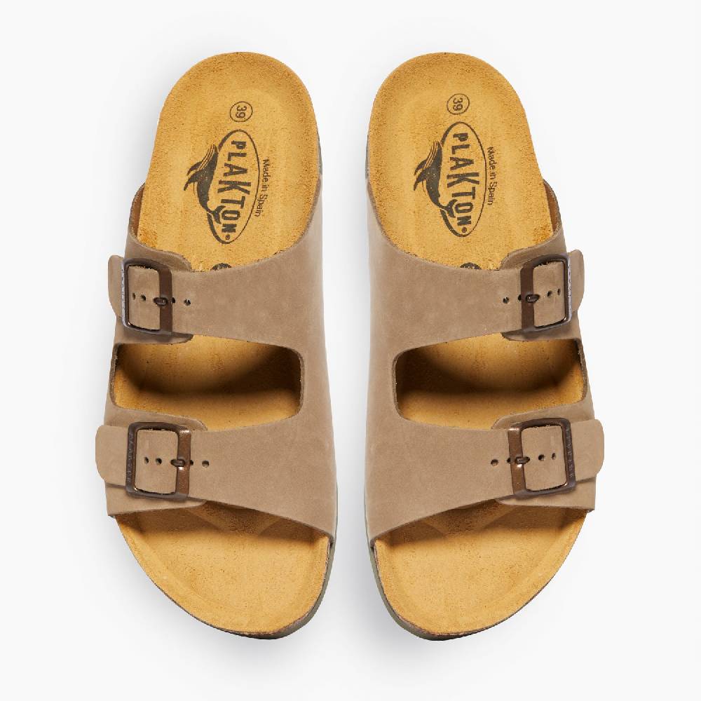 Plakton Formentera Beige-Khaki Nobuck Clearance-Verkauf