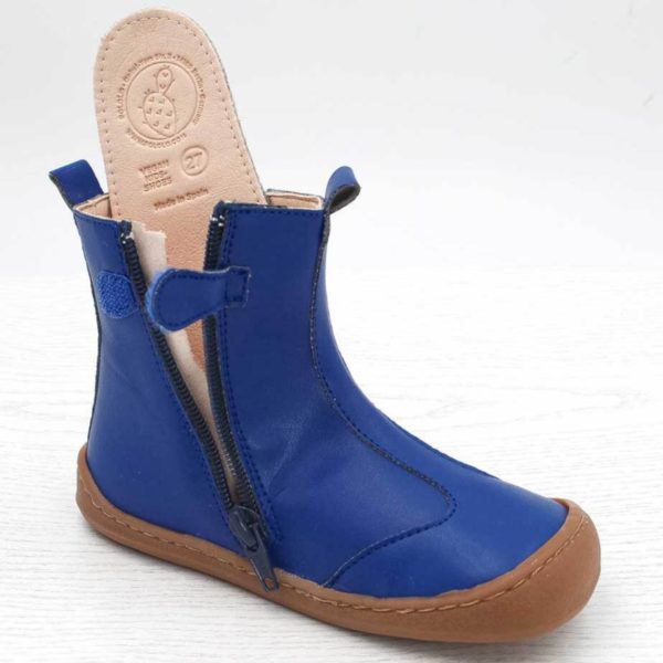 Pololo Barfußschuh Chelsea aus Kaktusleder Blau (vegan) Speichern exportieren