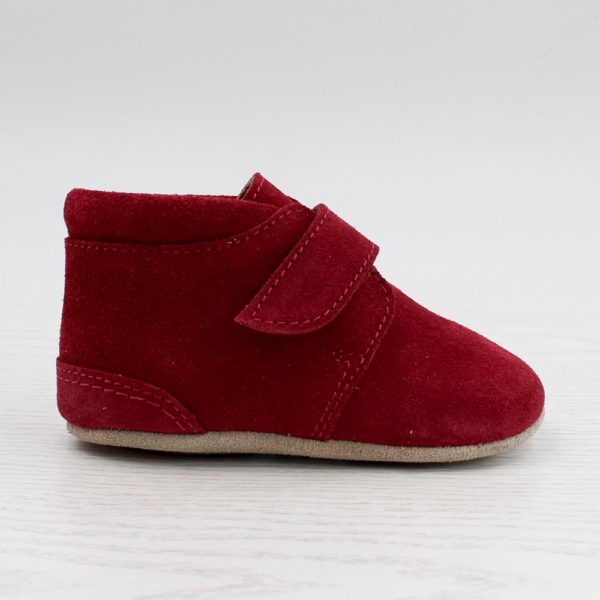 Pololo Für die ersten Schritte – “Porto” der Barfuß Kleinkindschuh rot als Kletter Online
