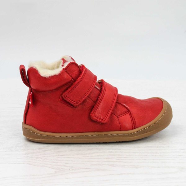 Pololo Barfuß Winterstiefel Rot Auslauf