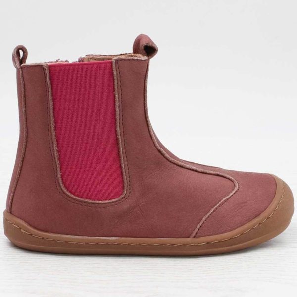 Pololo Barfußschuh Chelsea Leder Lila Hotsell