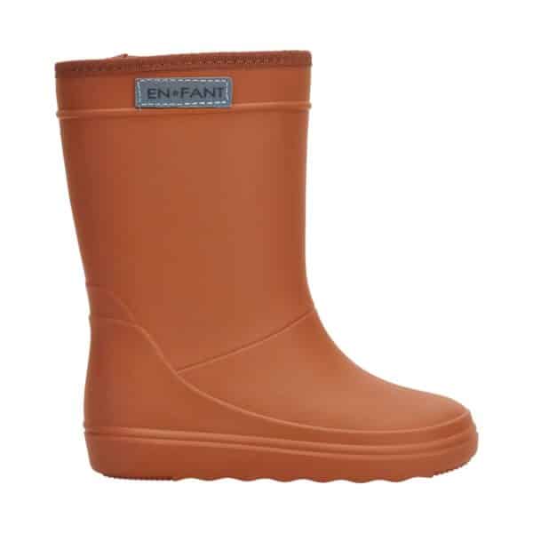 Pololo Gummistiefel EnFant gefüttert Braun 20-30 Vatertagsangebot