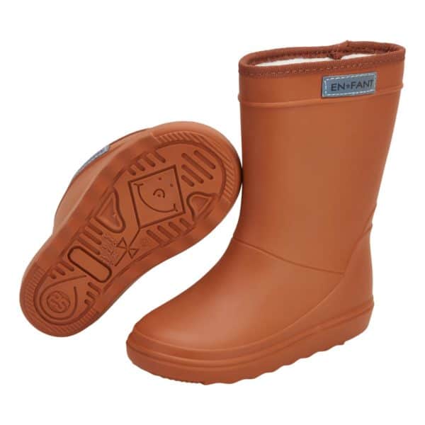 Pololo Gummistiefel EnFant gefüttert Braun 20-30 Vatertagsangebot