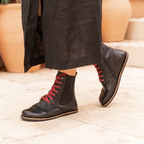 Pololo Barfußschuh Damenstiefellette „MN Aspen“ von Martin Natur – Blau Tägliche Deals