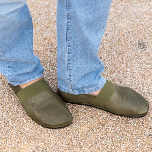 Pololo Barfußschuh für große Kinder und Erwachsene “MN-Apache” grün Super Sparpreis