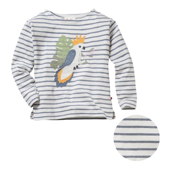 Pololo People Wear Organic Shirt mit Motiv “Kakadu”, aus Bio-Baumwolle im Angebot