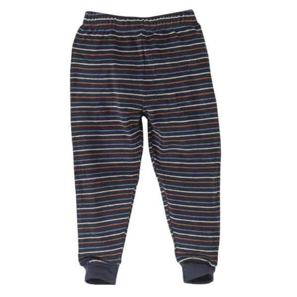Pololo People Wear Organic Frottée- Pyjama, bunt geringelt, aus 100% Baumwolle (Bio) Fabrikverkauf