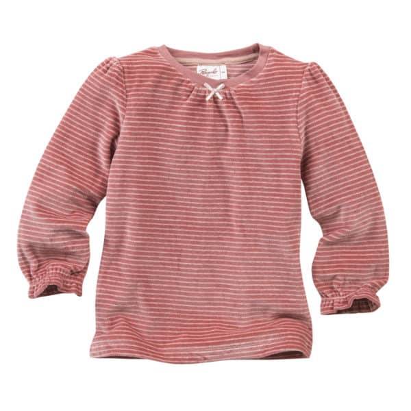 Pololo People Wear Organic Nicki-Pyjama, rosa geringelt, aus 100% Baumwolle (Bio) Rabatt