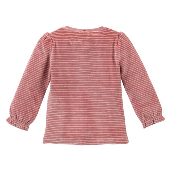 Pololo People Wear Organic Nicki-Pyjama, rosa geringelt, aus 100% Baumwolle (Bio) Rabatt