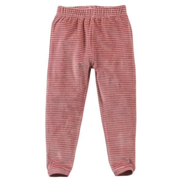 Pololo People Wear Organic Nicki-Pyjama, rosa geringelt, aus 100% Baumwolle (Bio) Rabatt