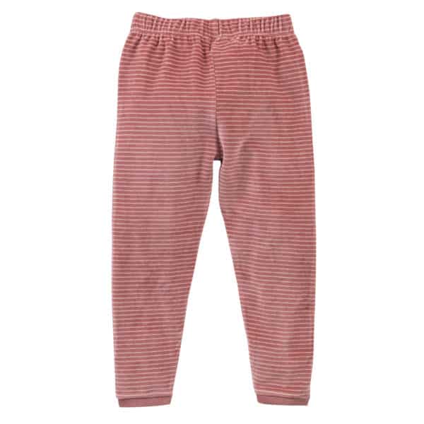 Pololo People Wear Organic Nicki-Pyjama, rosa geringelt, aus 100% Baumwolle (Bio) Rabatt