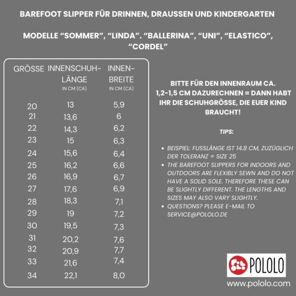 Pololo Barfußhausschuh Leder Blau mit Kordelstopper Osterangebot