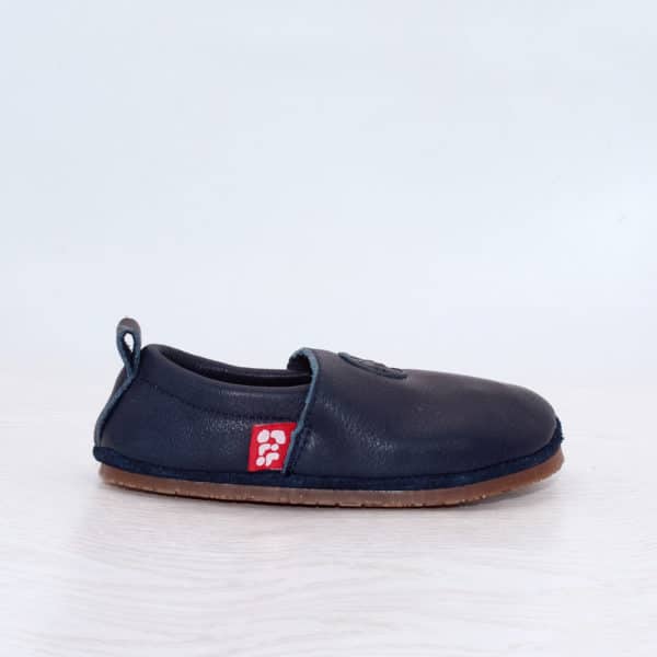 Pololo Barfußschuh Uni Leder Blau Neueste Stile