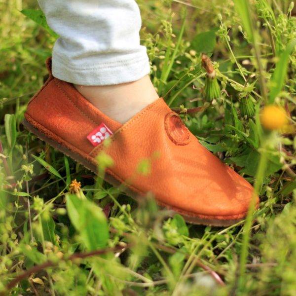 Pololo Barfußschuh Uni Leder Hellbraun Zeitbegrenzte Promotion