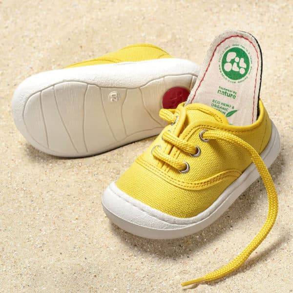 Pololo “Pepe” Baumwoll-Sneaker gelb Günstig kaufen