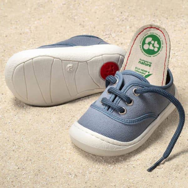 Pololo “Pepe” Baumwoll-Sneaker grau Versandkostenfrei