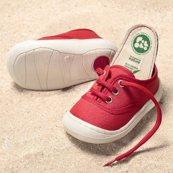 Pololo “Pepe” Baumwoll-Sneaker rot Flash Sale