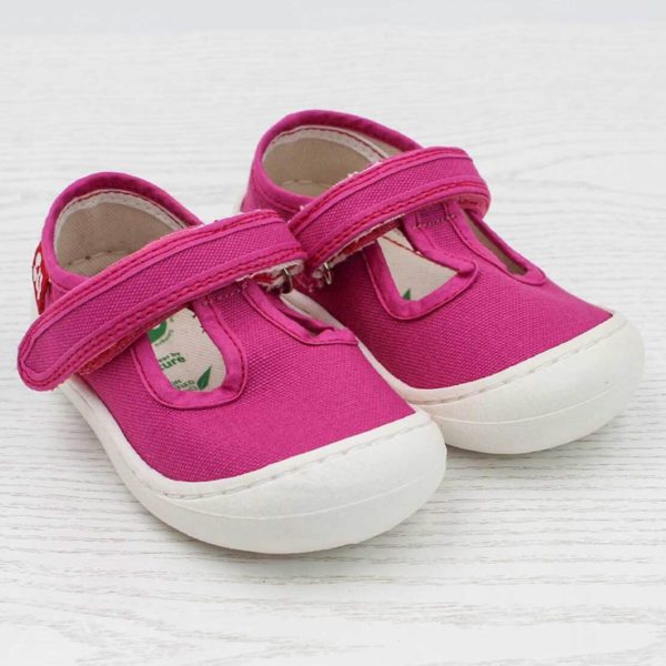 Pololo T-Bar Baumwollsandale “Arena” Pink Online Shopping