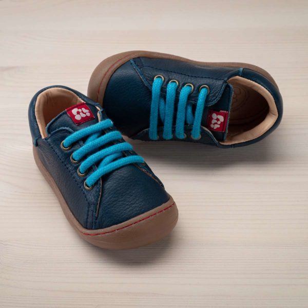 Pololo Sneaker Mini Leder Blau Vatertagsangebot