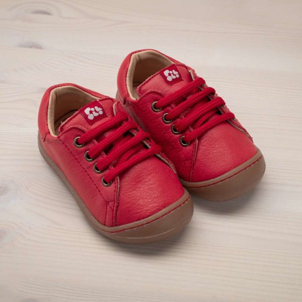 Pololo Sneaker Mini Leder Rot Jubiläumsangebot