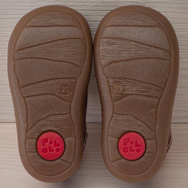Pololo Sneaker Mini Leder Rot Jubiläumsangebot