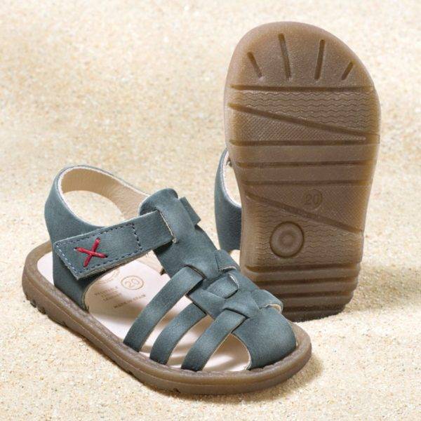 Pololo Sandale Fiesta Grau – Restpaare in Größe 20 im Angebot