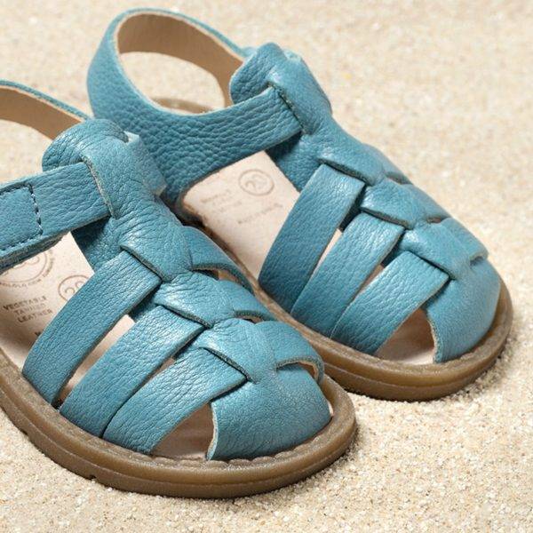 Pololo Sandale Fiesta Hellblau – Restpaare in Größe 20 & 21 Günstiger Verkauf
