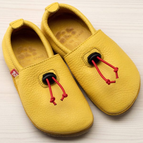 Pololo Outdoor Barfußschuh “Cordel” Gelb mit Gummisohle Limitierter Zeitrabatt